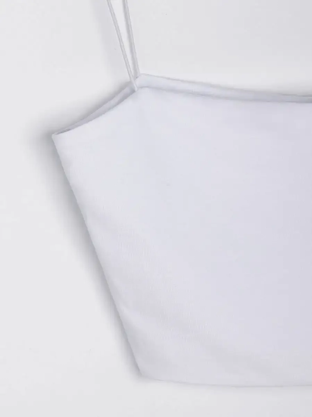 Белый кроп топ укороченный под пиджак