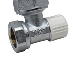 Вентиль запорный угловой FAR, 1/2", ВР, EPDM