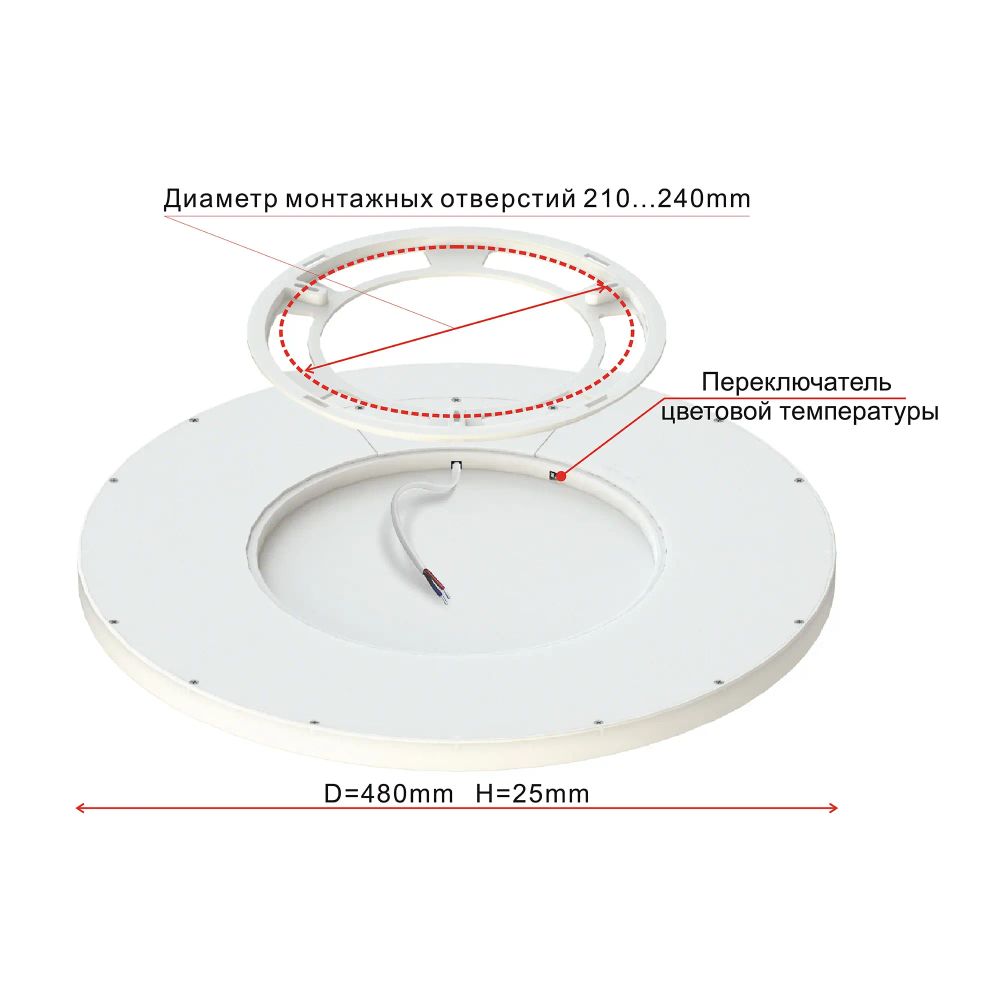 Citilux Бейсик CL738400V Светильник накладной Белый