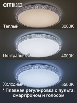 Citilux Альпина Смарт CL718A60G RGB Умная люстра