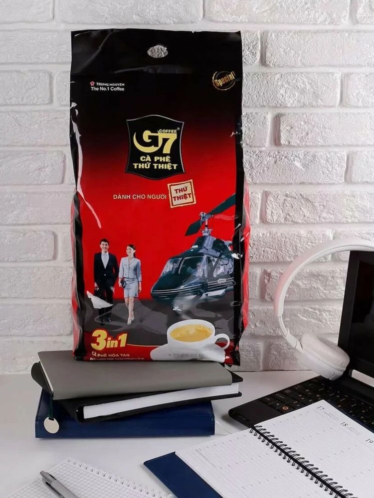 Растворимый кофе Trung Nguyen G7 3 в 1 100 пакетиков
