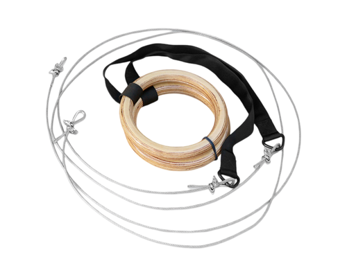 Комплект гимнастических колец с тросом