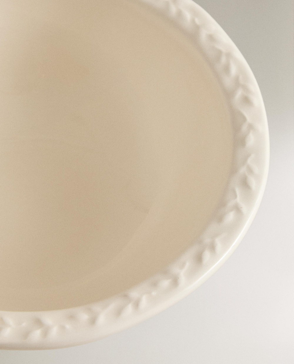 Zara Home миска из фаянса, цвет кремовый, 17 см