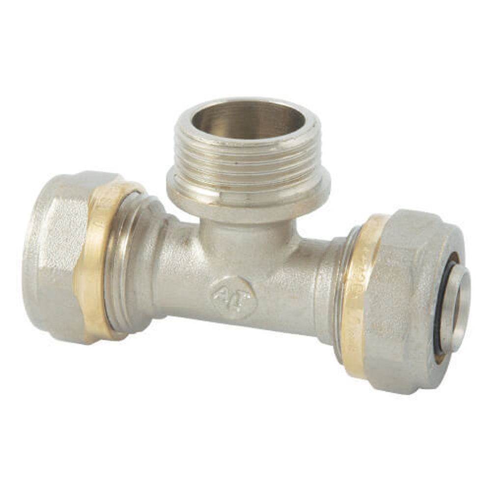 Тройник цанговый AltStream 20x3/4" с наружной резьбой