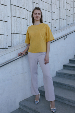 Блузка 2828ЛЕ, желтый #101Ж092828ЛЕ