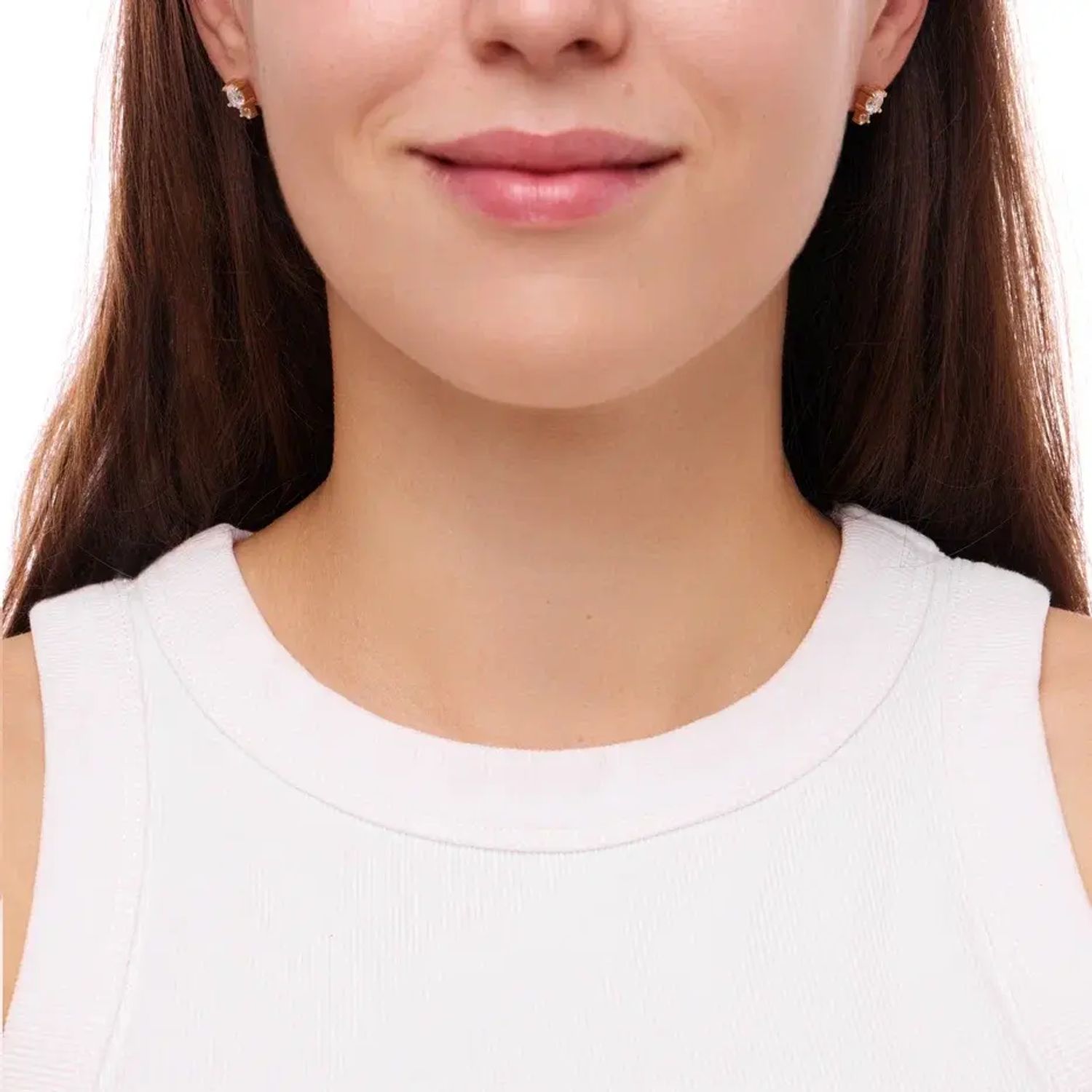 Серьги Золотой Деликатный Микс – Кристальные