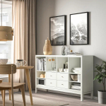 Книжный шкаф - IKEA KALLAX, 147х39х94 см, белый, КАЛЛАКС ИКЕА