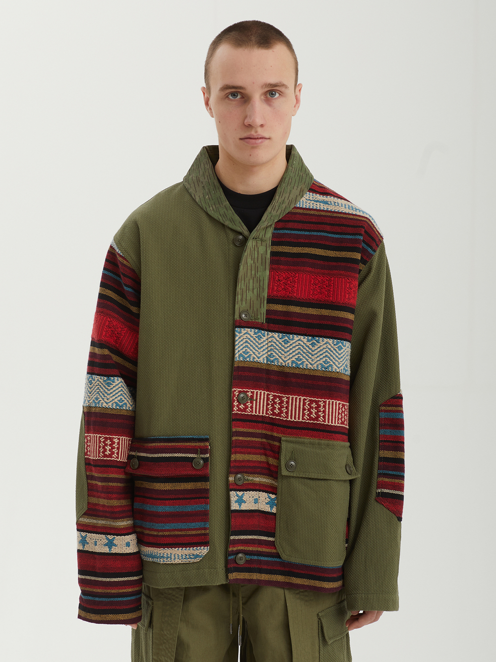 Мужская Куртка Upcycled Shawl Chore