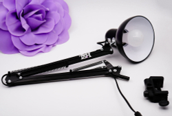 Лампа настольная ТН-800 для косметологических кабинетов (черная) (с лампочкой)