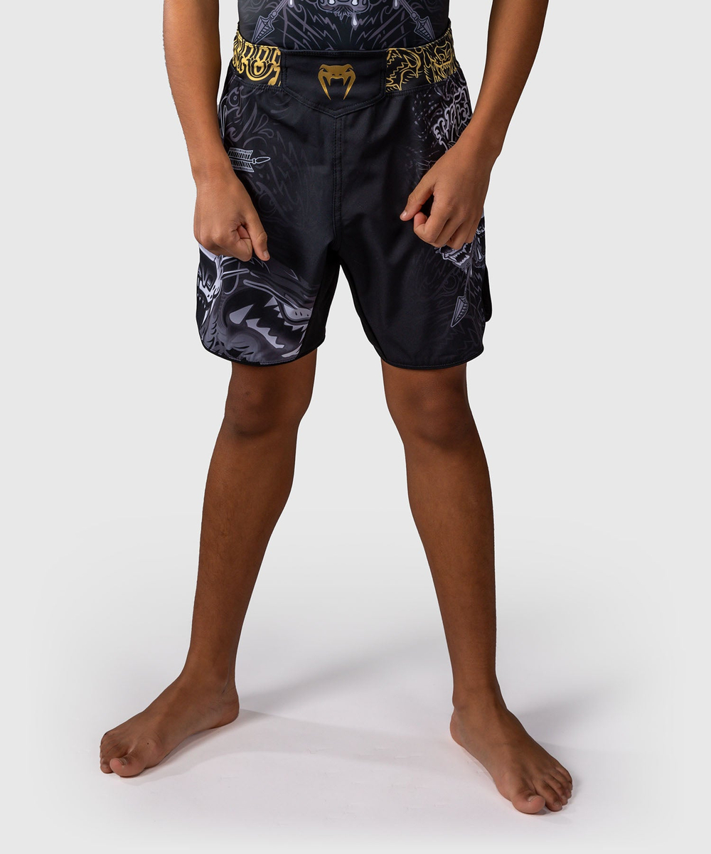 Шорты ММА детские Venum Wolf Atak Black/Grey