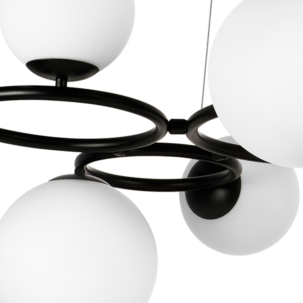 815097 Люстра GLOBO 9х40W G9 МАТОВЫЙ ЧЕРНЫЙ