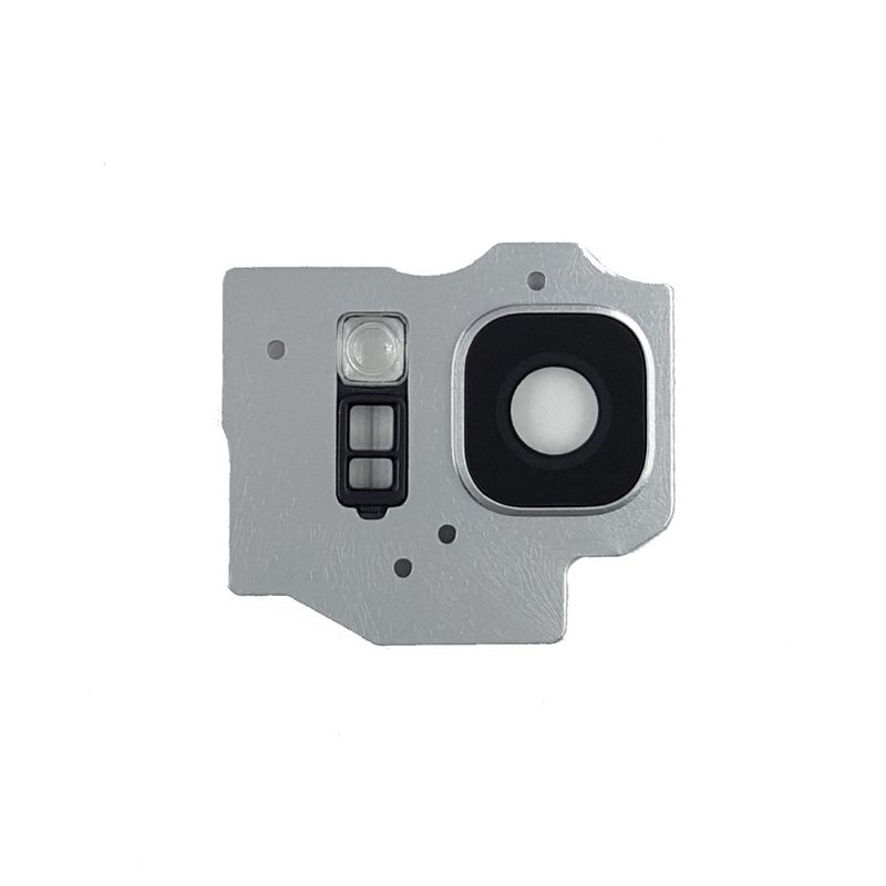 Стекло камеры для Samsung Galaxy s8 Plus (SM-G955) Arctic Silver на рамке