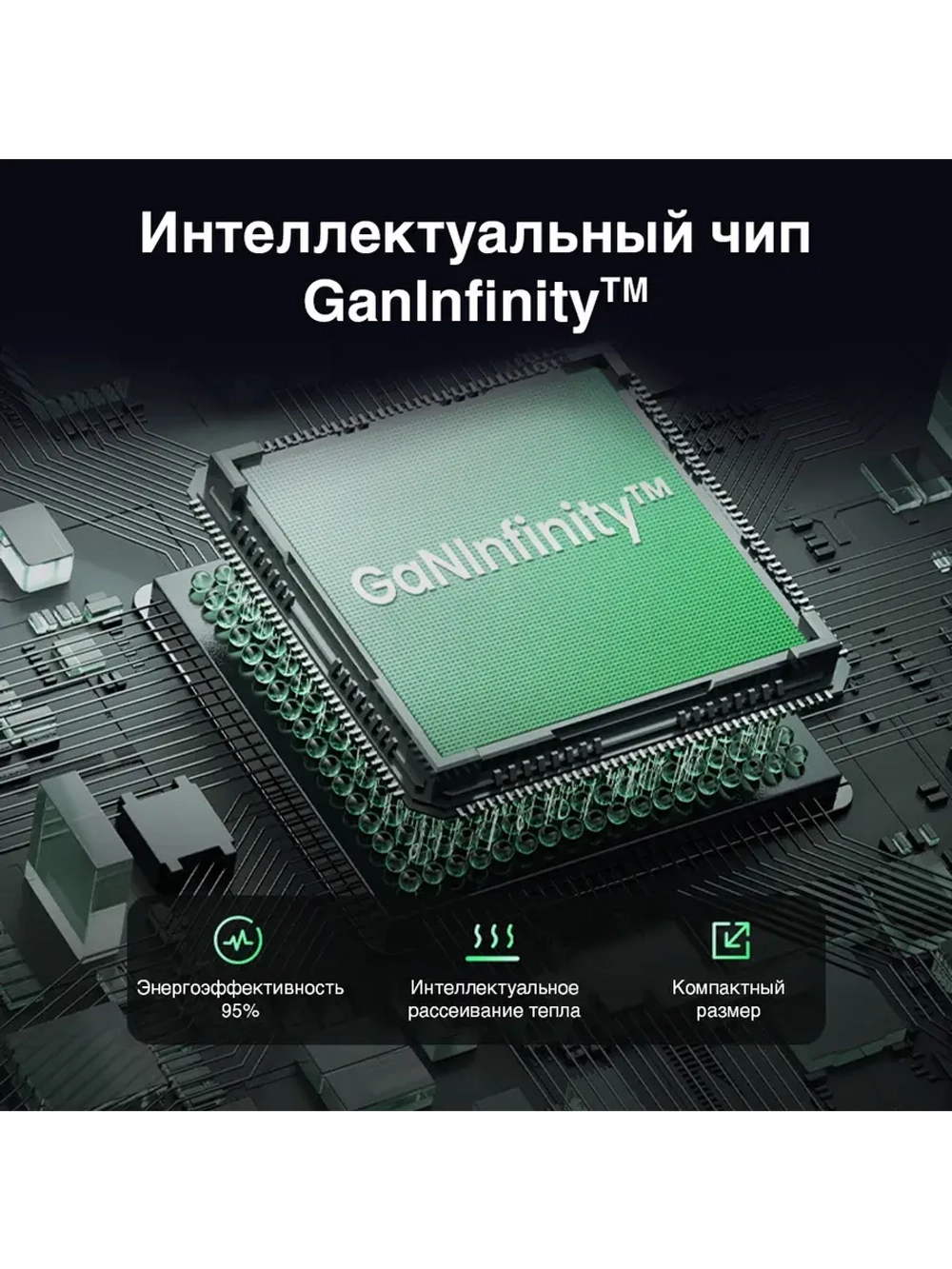 Быстрая зарядка Угрин 65w Type-C Адаптер для Айфона 16