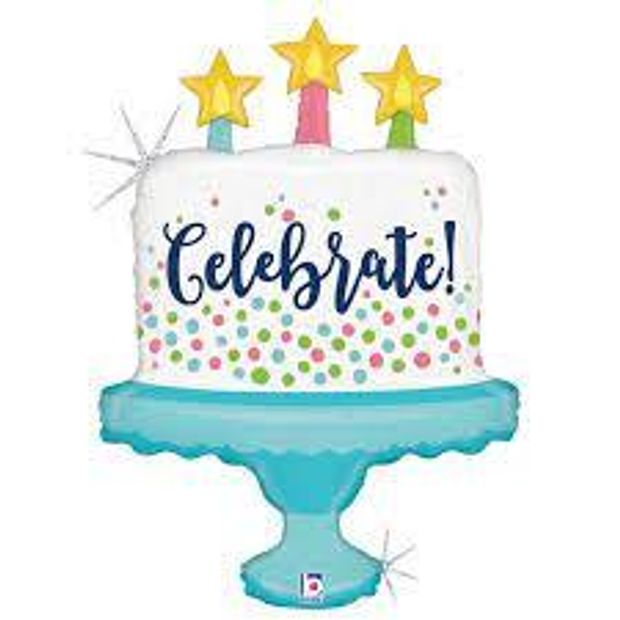 Шар фигура Торт "Поздравляем!" celebrate