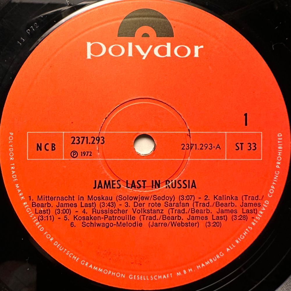 James Last - In Russia (Скандинавия 1972г.)