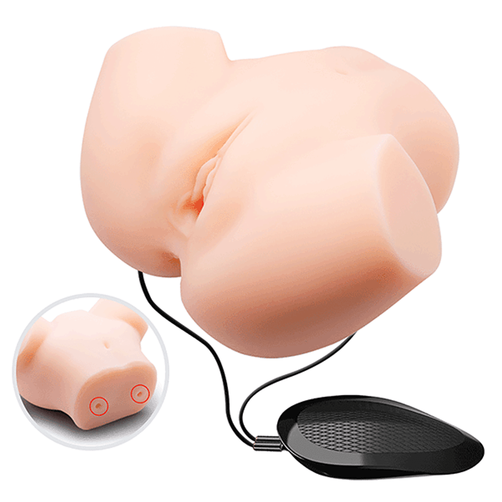 Вибромастурбатор мини-полуторс 20х17,5х11см (вагина и анус) Baile Crazy Bull Veronica Realistic BM-00900T72ZK