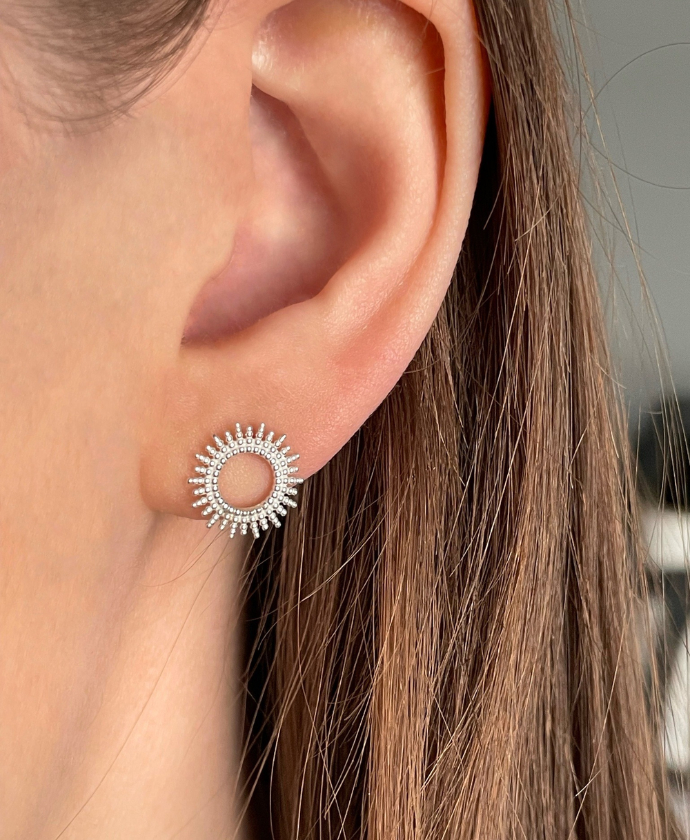 пусеты солнышки