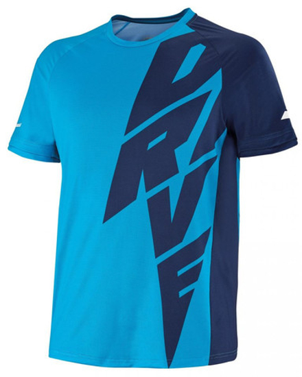 Мужская теннисная футболка Babolat Drive Crew Neck Tee M - небесный