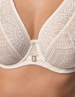 Кружевной бюстгальтер на косточках Mefemi DESIRE M bralette экрю