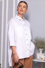 Рубашка с карманами Аристократка (белая) Б14449-10М LT Collection