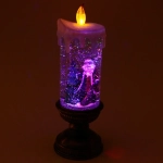 Сувенир с подсветкой «Свеча с Дедом Морозом» 30 см