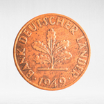 Germany, 1 Pfennig - Bank of German States, 1949, (Munich Mint - "D"), VF