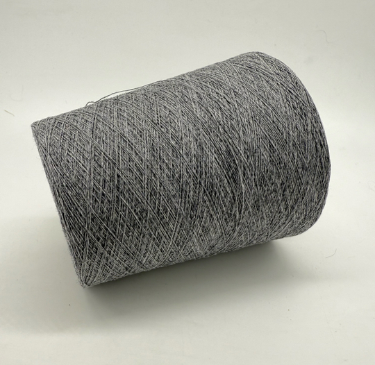 Пряжа Zegna Baruffa Supergeelong 1/15 (100% мериносовая шерсть кардная), 1500м/100гр, серый меланж
