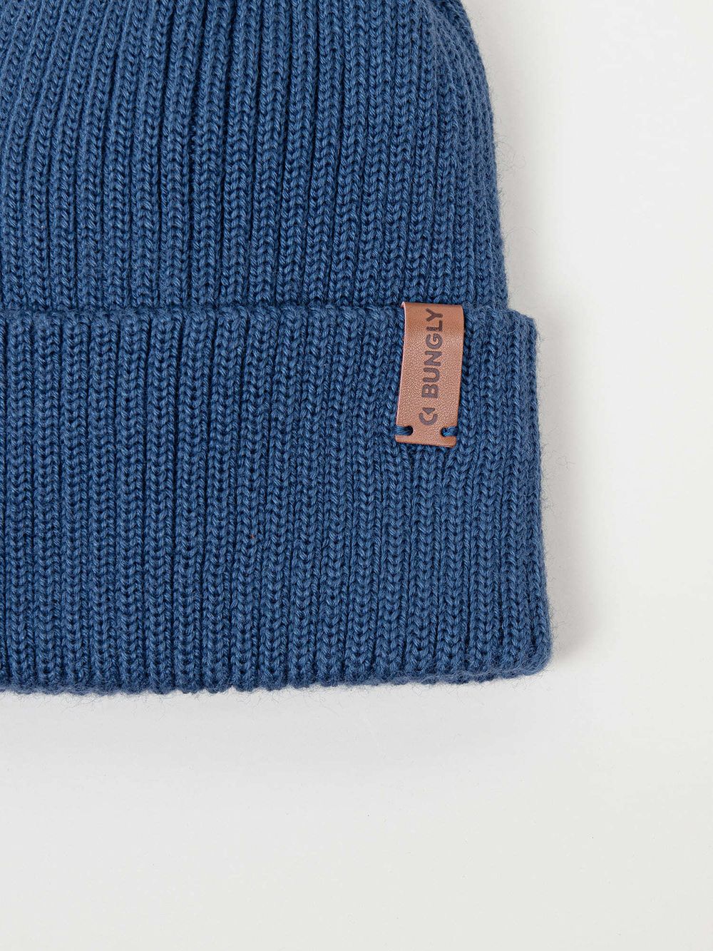Шапка тыква из смесовой шерсти однослойная "Деним"