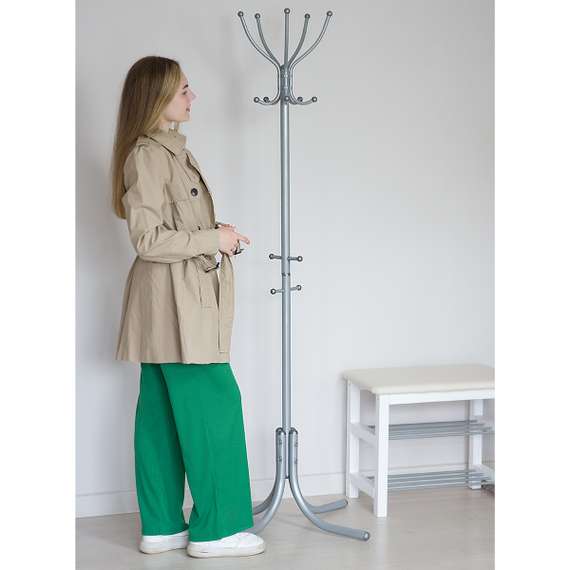 Вешалка напольная М 10 металлик