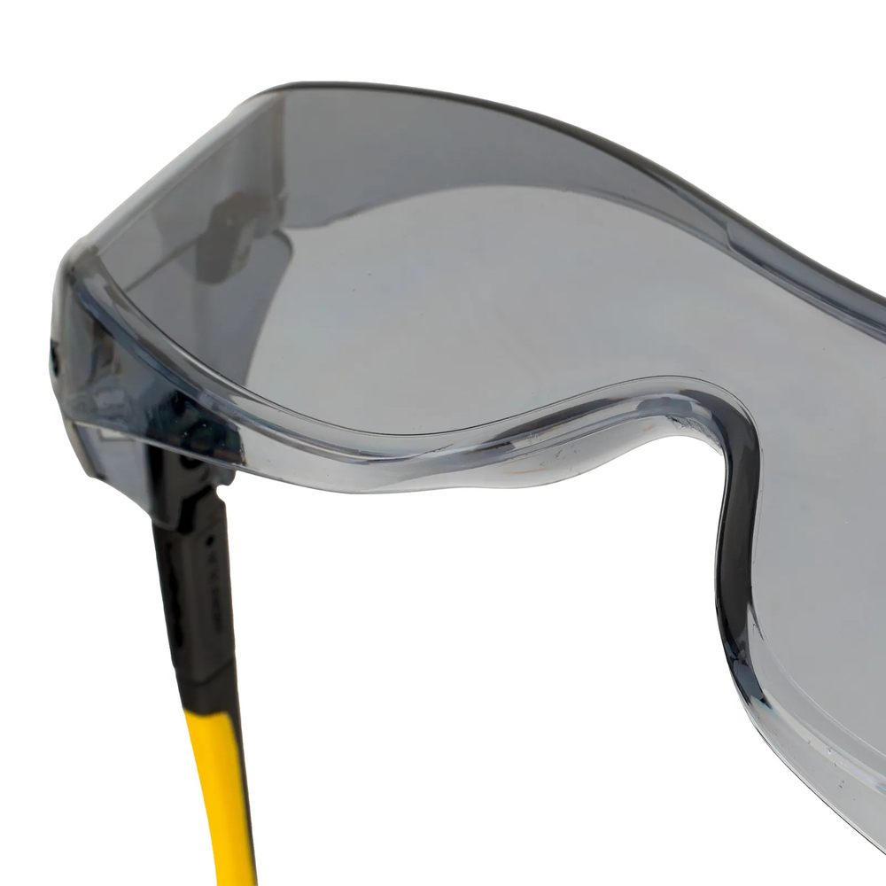 Очки защитные увеличенная дымчатая линза регулируемые дужки Denzel