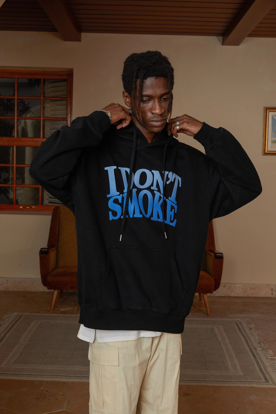 Худи DONSMOKE "Gradient Logo" Oversized Hoodie