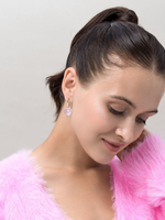 Серьги "Royal Love" Gold c лавандовым аметистом