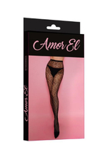 Колготки с леопардовым рисунком Amor EL черный S/L