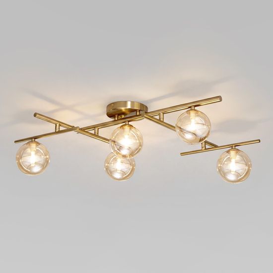 502001/5  / светильник потолочный / латунь