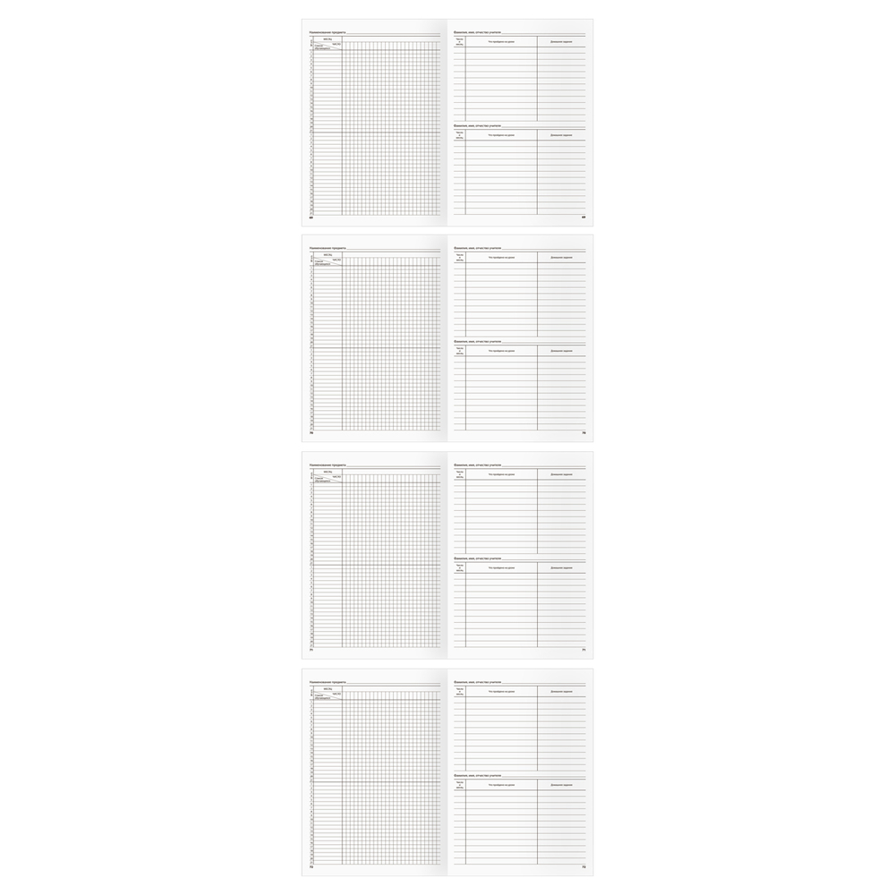 Классный журнал BG для 10-11 классов, 7БЦ, офсетная бумага