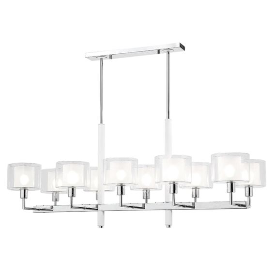 Подвесная люстра Crystal Lux Maestro SP-PL10 L1100 Chrome