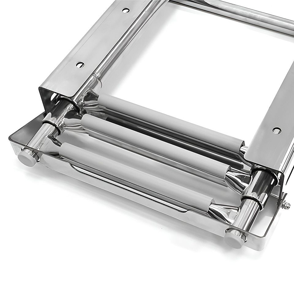 Трап телескопический выдвижной с фиксирующим механизмом, 3 серых ступени (ширина 291 мм.) (10269543)