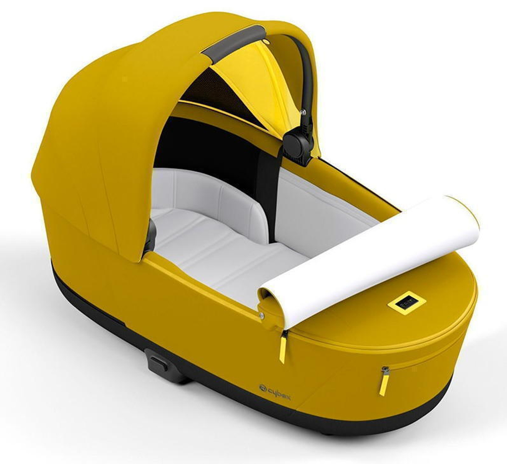 Коляска для новорожденных Cybex Priam IV Chrome Brown Mustard Yellow