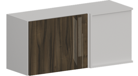 Кухня Модуль ШВУГ 1009 Белый / Орех Миланский