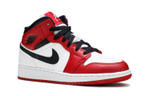 Jordan Air Jordan 1 Mid “Gym Red” little Chicago shock absorption non-slip wear-resistant mid-top retro basketball shoes GS white Red