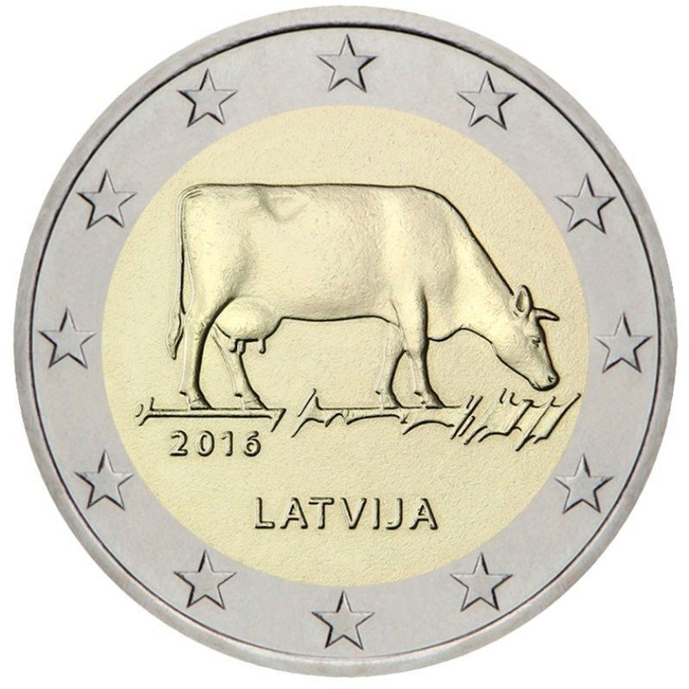 Latvia 2 Euro 2016 - Latvian Agricultural Industry
