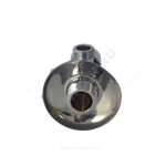 Кран латунь бытовой хром угловой G1/2"х3/4" Ру10 НР переходной маховик с отражателем Icma 90519AE07