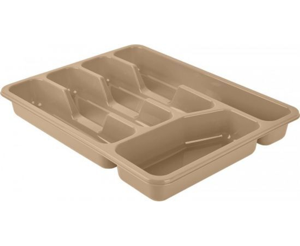 Лоток для столовых приборов Comfort Factor "Plast Team", цвет Шоколадный мокко, 330х260х43 мм (PT156010015)