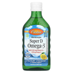 Carlson, Norwegian Super D Omega-3 с натуральным вкусом лимона, 250 мл (8,4 жидких унции)