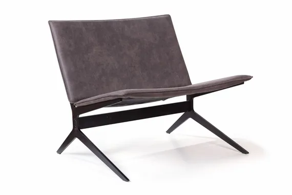 Лаунж-кресло Fly, серая замша