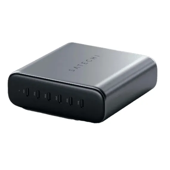 Satechi USB-C 6-Port PD GaN Charger 200W Space Grey