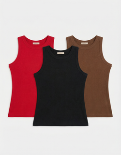 Набор №6 из трех топов в рубчик