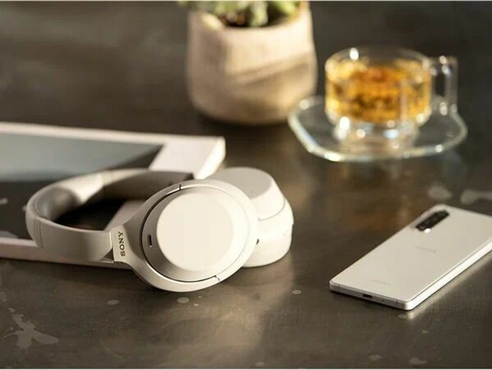 Беспроводные наушники Sony WH1000XM4, активное шумоподавление, серый