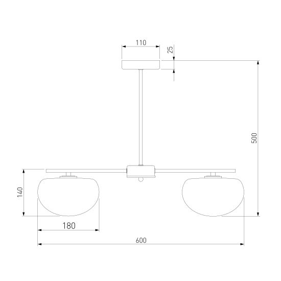 30190/3 / подвесной светильник / латунь