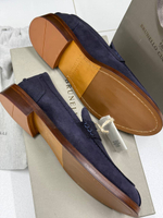 Лоферы синие Brunello Cucinelli